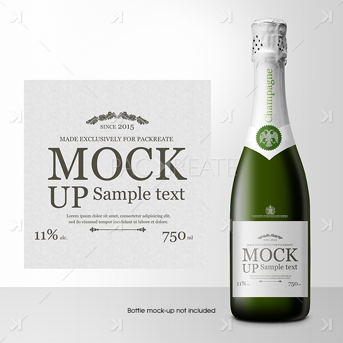 ✓ free for commercial use ✓ high quality . 40 Best Champagne Bottle Mockup Templates Free Premium