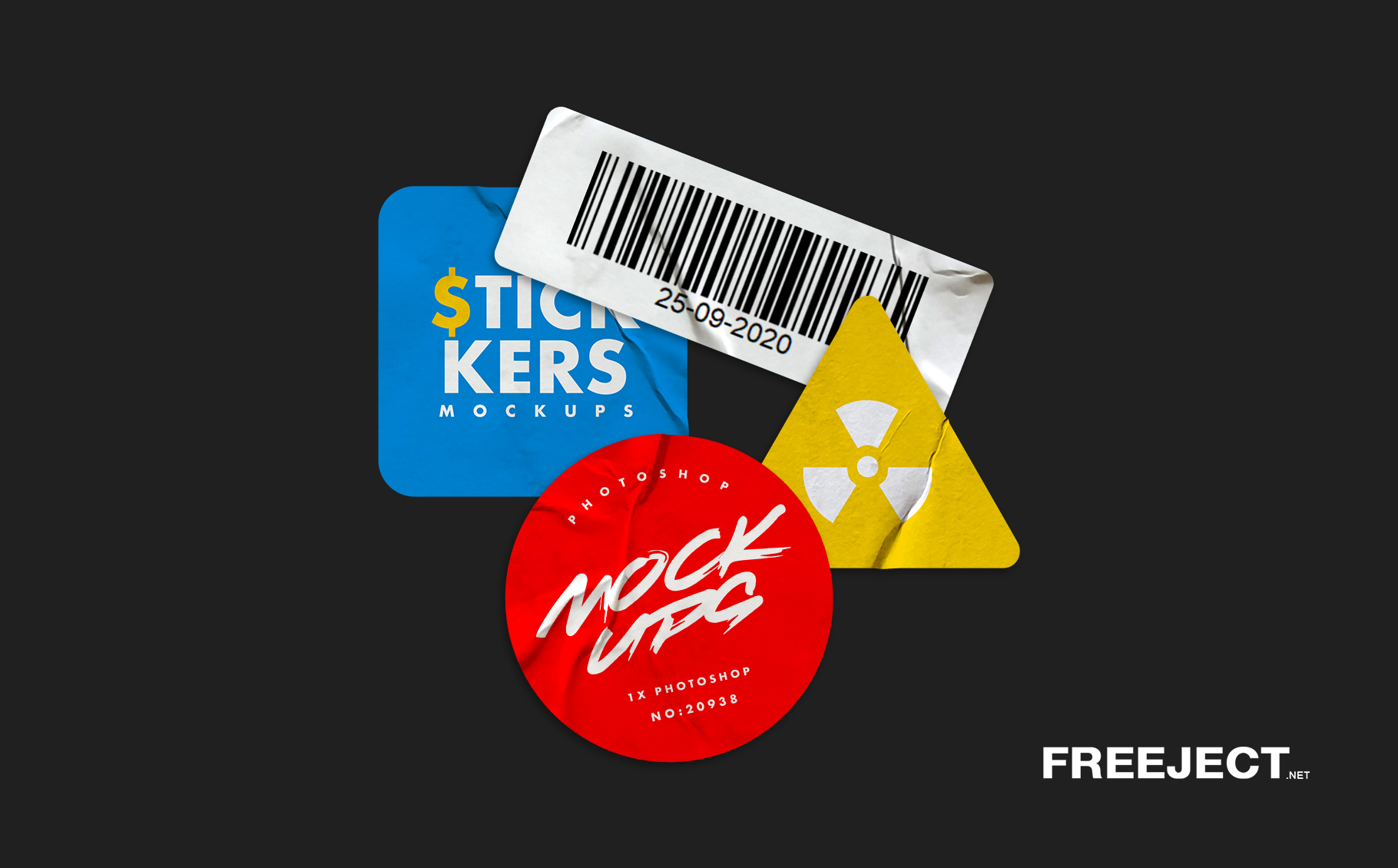 If you’re thinking of making custom stickers, you probably have a design in mind. Free 4 Glued Sticker Mockups Photoshop File