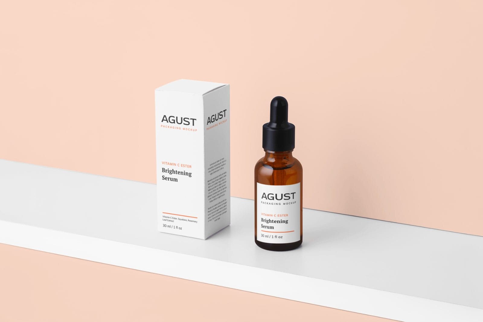 Small plastic jar mockup jars. Dropper Bottle And Box Mockup Templates