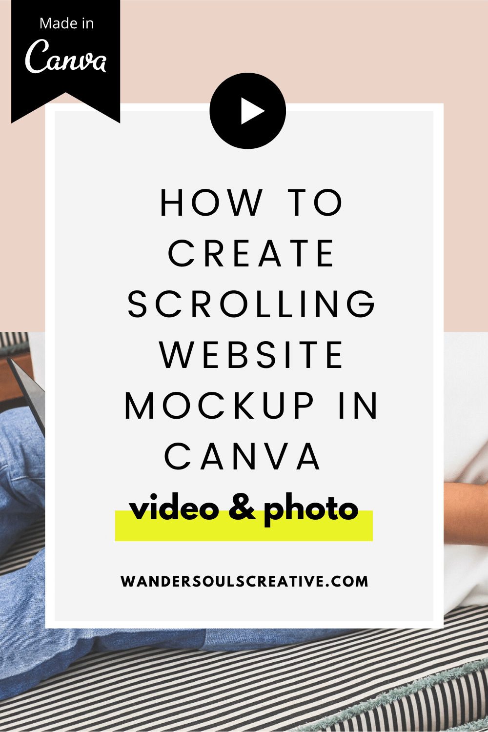Canva mockup creation has never been easier with this flatlay tutorial! How To Create Scrolling Website Mockup In Canva Video Photo Wandersouls Creative