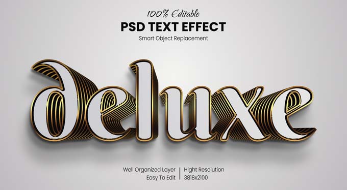 Free mockups that are quick and free to download. Deluxe Psd Text Effect Mockup Free Download