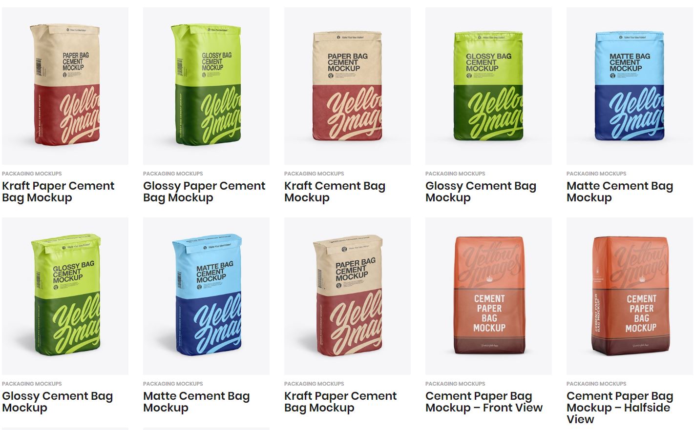 The items from this collection include psd files which . 4887 Cement Packaging Cement Bag Mockup Zip File Download Psd Mockups Design