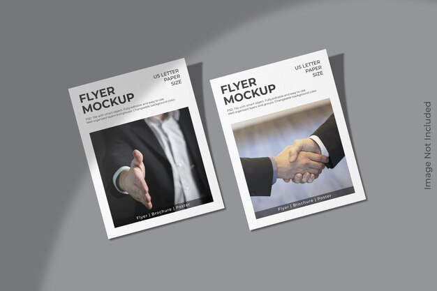 32+ Download Us Letter Flyer Mockup Psd