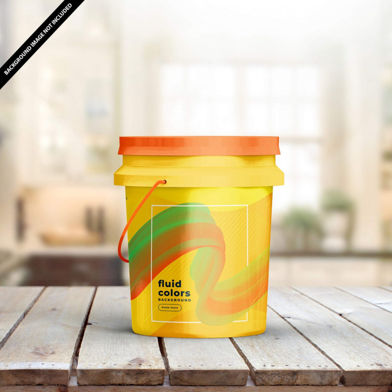 39+ Download Paint Bucket Mockup Psd Free