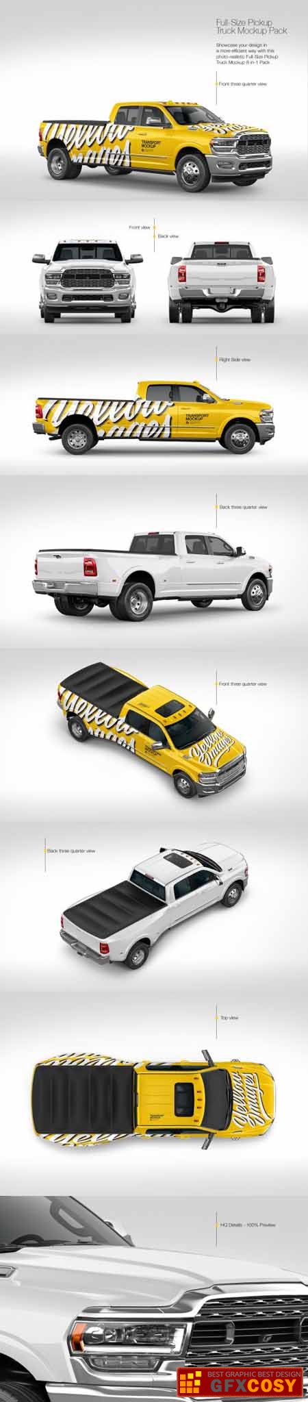 43+ Download Pickup Truck Mockup Free&nbsp;Psd