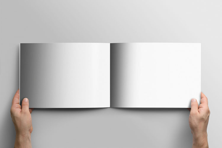 24+ Download A4 Landscape Book Mockup Free&nbsp;Psd