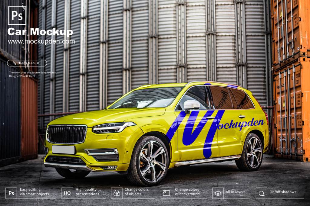 13+ Download Car Branding Mockup Free&nbsp;Psd