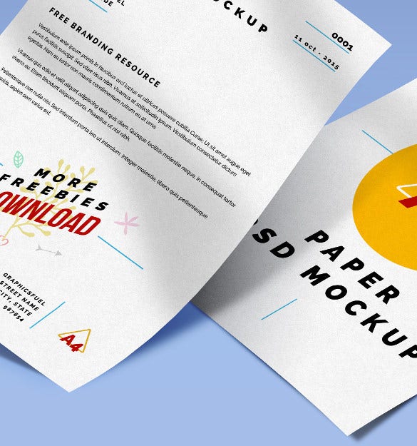 39+ Download Paper Mockup&nbsp;Psd