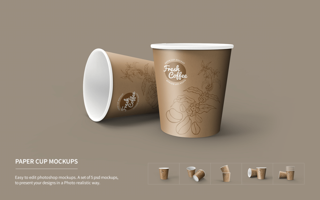 23+ Download Cup Packaging Mockup&nbsp;Psd